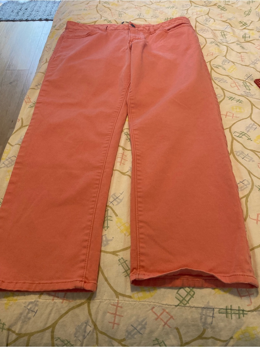 GAP Pencil Cut Stretch Jeans, peach 🍑 colored, size 12
